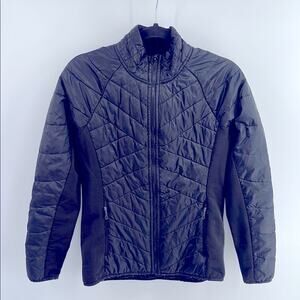 Smartwool wool filled puffer mock neck full zip jacket sz M